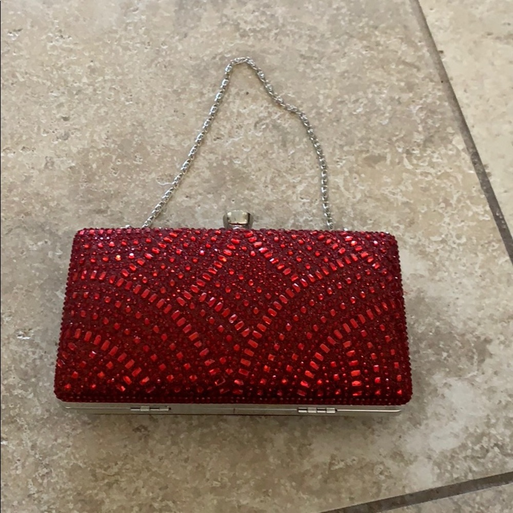 Ruby red mini purse
